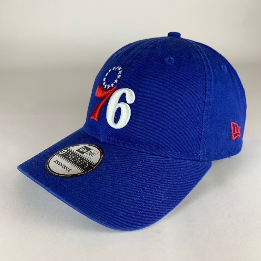 Philadelphia 76ers NBA Blue New Era 9Twenty Relaxed Fit Strapback Hat New